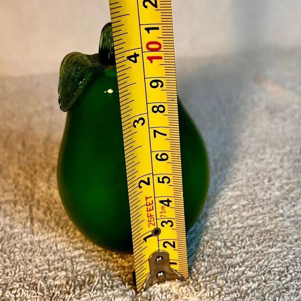 Vintage Murano Sommerso Handblown Art Glass Paperweight Pear 🍐 Fruit